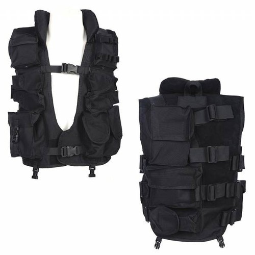 Gilet tattico nero fostex con - gilet,