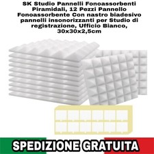 12 Pz Pannelli Fonoassorbenti