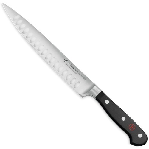 Coltello affettare alveolato