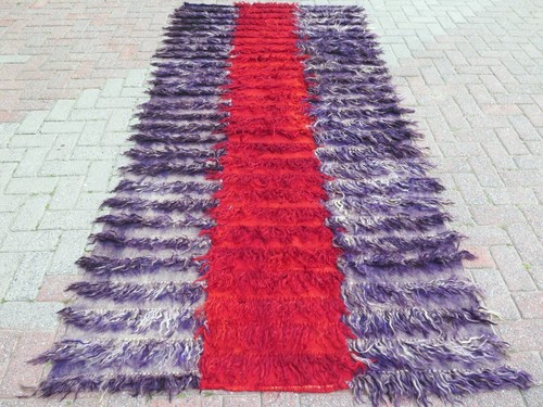 Tappeto turco vintage shaggy