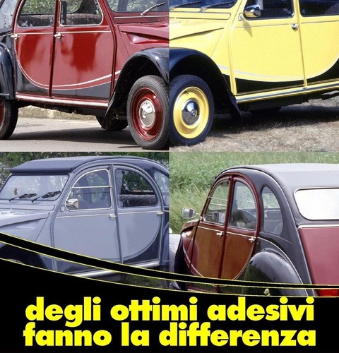 Kit adesivi citroen 2cv - kit,