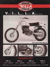 advertising Pubblicità-MOTO VILLA 250/350 1977-MOTOITALIANE ENDURO  EPOCA