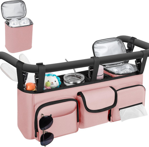 Double stroller organizer - double,