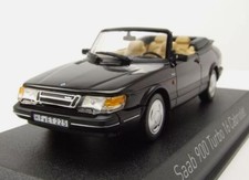 NOREV, SAAB 900 Turbo cabriolet 1992 Noir, échelle 1/43, NOREV810045