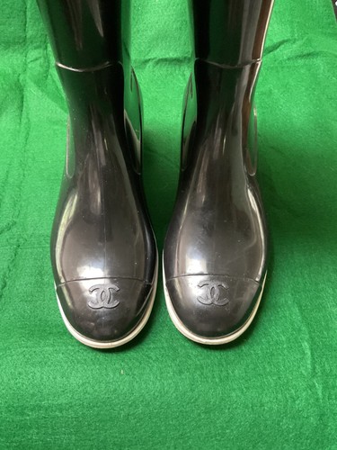 Stivali pioggia chanel nero - da,