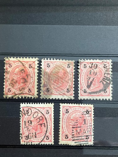 Austria 1890 5 pezzi - kr,,