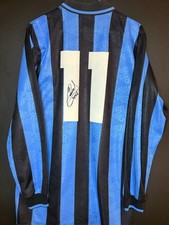 Inter maglia indossata preparata vintage Fiorucci umbro match worn issued signed