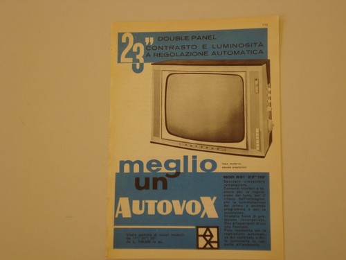 Advertising pubblicità 1961 - pubblicità,