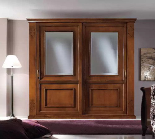 Camera letto armadio legno - letto,