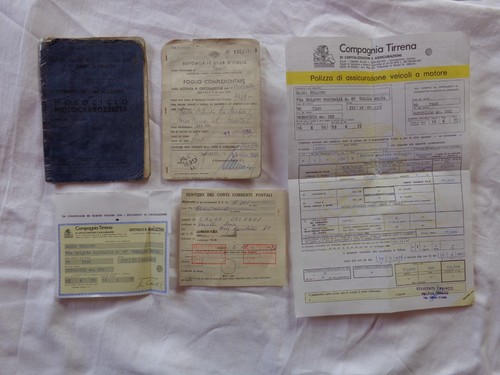 Documenti libretto moto guzzi - documenti,
