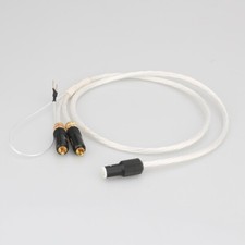 Cavo braccio placcato argento hi-end 5 pin DIN e RCA giradischi phono cavo analogico