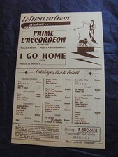 "Partition J'aime l'accordéon