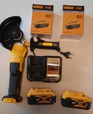 SET ORIGINALE DeWALT Smerigliatrice + 2 BATT. 6Ah + CARIC VEL 3A GARANZIA 3 ANNI