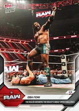 2026 Topps Now WWE #31 Oba