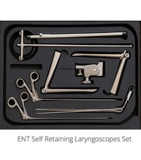 A+ G Laringoscopio ORL Ottico Autoportante Laringeo Endoscopico Chirurgia Set CE