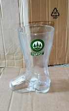 Boccale Stivale Bicchiere Pubblicitario Birra Forst Merano Vintage da Collezione