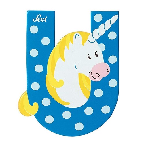 Sevi lettera azzurro - sevi, u