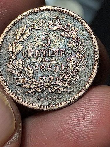 Antica moneta centimes - centimes, del