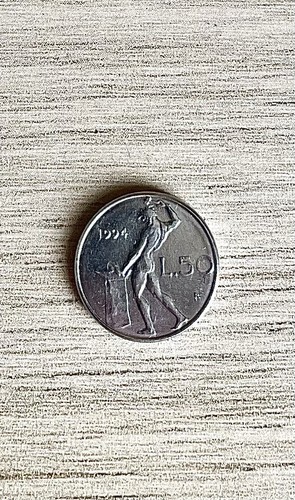 Italia repubblica moneta 50 - italia,
