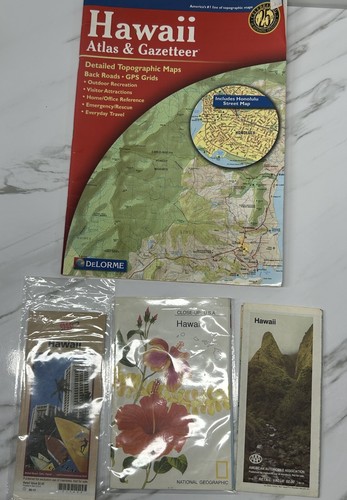 Lotto mappe hawaii vintage - mappe,