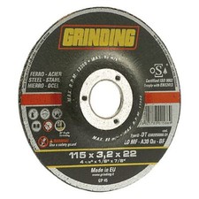 MOLA ABRASIVA PER FERRO ø 115 x 3,2  A centro depresso.    DF 501066   pz 50