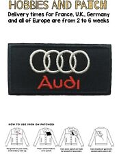 Audi patch car brand logo iron on sew embroidered badge auto toppa termoadesiva