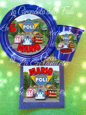 Kit 24pz piatti - robocar, poli