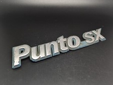 FIAT PUNTO SX LOGO SIGLA EMBLEMA FREGIO STEMMA SCRITTA TARGHETTA BADGE TARGA