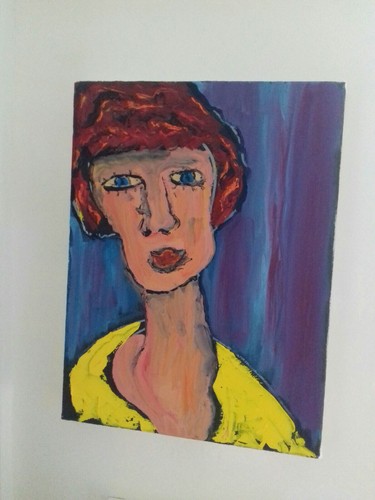 Quadro ritratto olio - , su