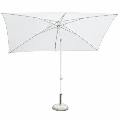 Ombrellone bianco rettangolare - bianco,