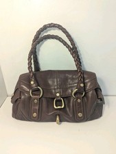 Borsa a tracolla Francesco Biasia in pelle marrone intrecciata (leggere descrizione)