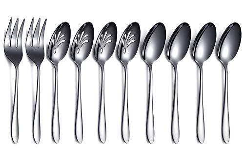 Set posate portata nere - posate, da