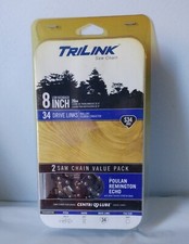 Confezione da 2 catene per sega TriLink 8 pollici S34 sega ad asta 14334X2TLW Echo Remington Poulan