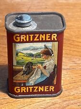 scatola in latta -Gritzner-Olio per macchine da cucire-Italy anni'30
