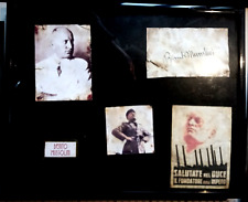 cornice RISTAMPARECENTE fascismo duce benito mussolini NO: foto autografo mail