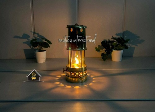 Lampada minatore vintage - da,
