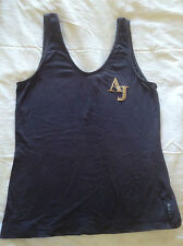 CANOTTA ORIGINALE ARMANI JUNIOR IN COTONE BLU TG S-M t-shirt senza maniche