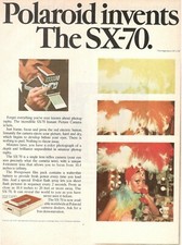 POLAROID SX 70 macchina fotografica Pubblicità 1 pagina 1975 12a