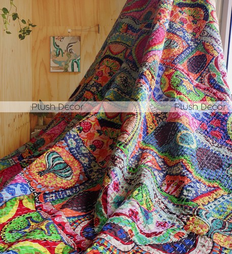 Trapunta kantha reversibile - trapunta,