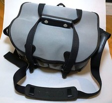 Borsa fotocamera Billingham 225 tela grigia pelle nera accessori cromati limitata