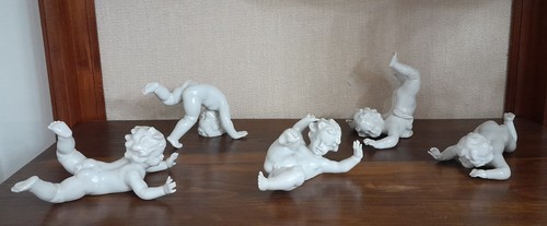 Putti cherubini porcellana - putti, /