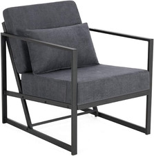 Poltrona in Lino Imbottita Con