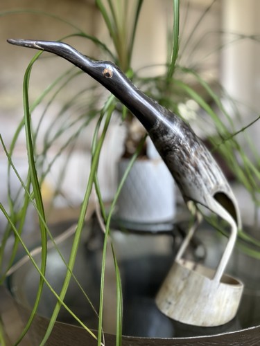 Statuina uccellino corno - , di