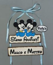 Fiocco Nascita In Legno