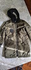 Giubbotto invernale verde militare, taglia 10 anni, 142 cm