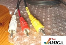 cavo rca audio video commodore AMIGA 500 600 ORIGINAL 1MT RETRÒCOMPUTER CONSOLE 