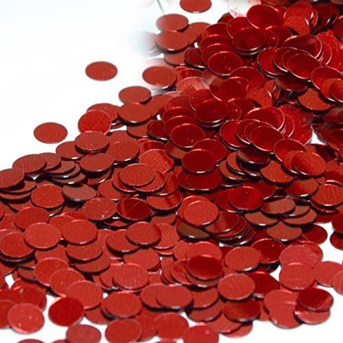 Confetti circle inch red - confetti,