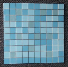 Mosaico ceramica azzurro - mosaico,