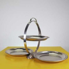 vassoio vintage in acciaio 18/10 alessi