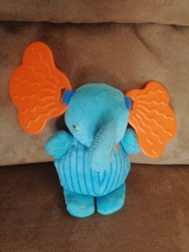 Elephant blue stuffed plush - elephant,